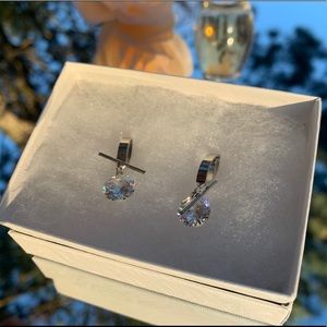 Silver and gold plated earrings